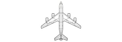 KC-135 - Top View - Silhouette von Chris D | Kostenloses STL-Modell herunterladen | Printables.com