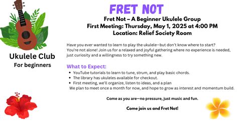 Fret Not - Ukulele for Sisters, The Church of Jesus Christ of Latter ...