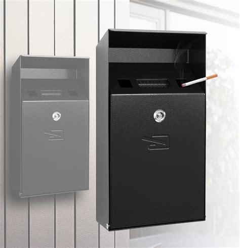 Wall Mounted Cigarette Bin,Cigarette Butt Container.Ashtray,Cigarette ...