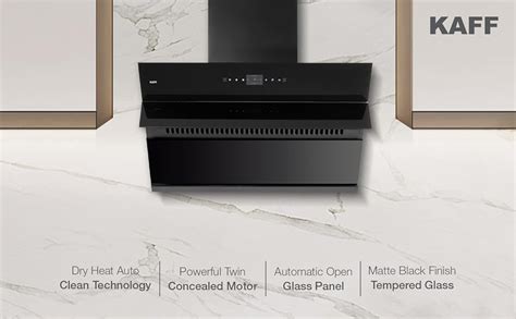 KAFF ALBURY DHC 90 Filter-less Auto Clean Slant Kitchen Chimney 90 CM ...