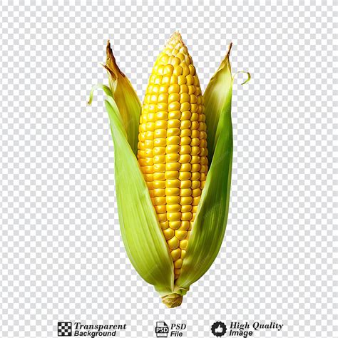 Ear of corn isolated on transparent background | Premium AI-generated PSD