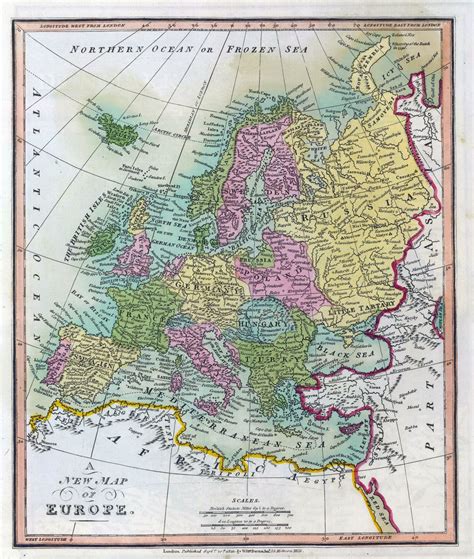 1811 map of Europe - by William Darton : r/MapPorn