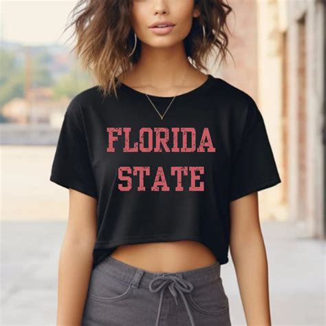 Florida State Cropped Tee, Florida State Cropped Top, FSU T Shirt ...