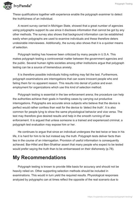 Image result for Polygraph Example