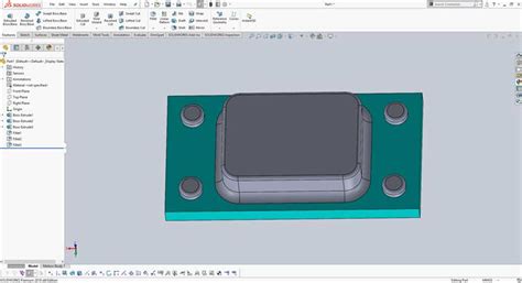 SolidWorks Forming Core Tool Tutorial 的图像结果