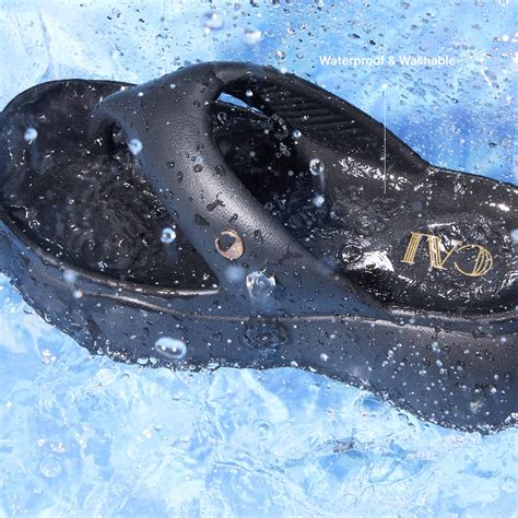 Jet Black Thong Slides | Rainy Footwear For Women | CAI – The CAI Store