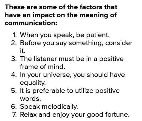 Give 7 factors that affect the perspective of communication. - Brainly.in