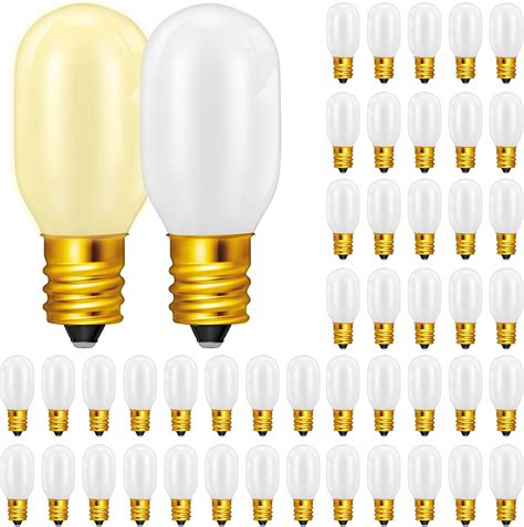 Retisee Christmas Village Light Bulbs, 0.7W 120V E12 Base T20 LED ...