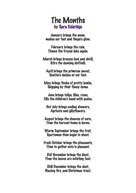 What Rhymes With Month For A Poem at Tommy Brannan blog