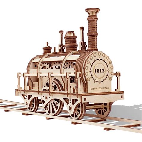 Buy GuDoQi 3D Wooden Puzzle, Mechanical Train Model Kits for Adults to ...