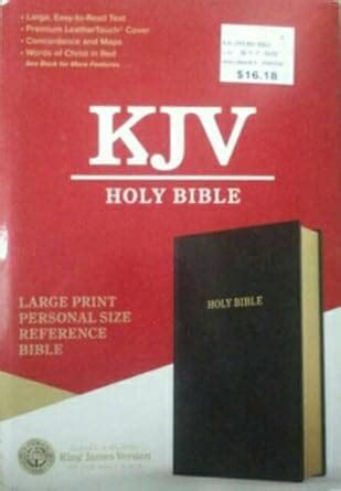 Amazon.in: Buy KJV Large Print Personal Size Reference Bible Black ...