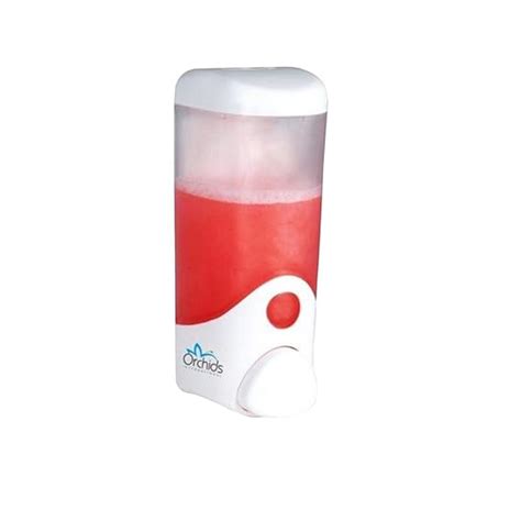 Orchids Soap/Sanitizer Dispenser 250 ml, ABS Body, Wall Mounted Soap ...