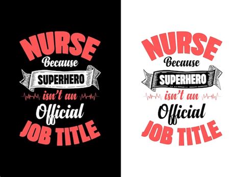 Nurse typography t shirt design vector illustration element | Premium ...