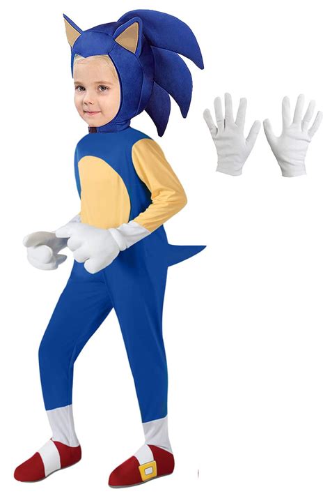 Sonic Boy Cosplay Game Play Suit Jumpsuit Hood | Ubuy India