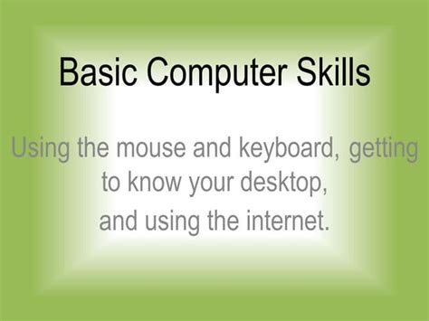 Image result for Basic Computer Skills