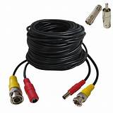 Buy Security Camera Cable 33FT All-in-One BNC Video Power Cables,2-in-1 ...