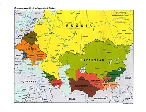 Russia and the Former Soviet Republics Maps - Perry-Castañeda Map ...