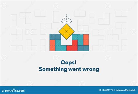 Oops Something Went Wrong. Error Page Concept. Vector Illustration ...