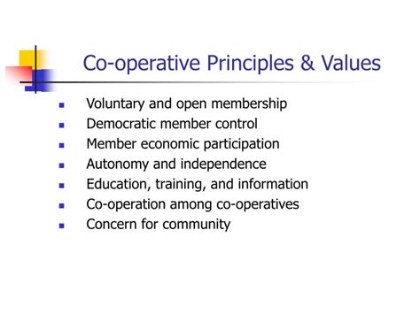Co-operative Core Values 的图像结果