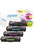 Toner Jumao Lot de 8 toners (2*N,2*CYM) compatibles pour HP Color ...