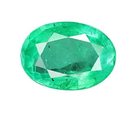 Jemskart 12.00 Ratti Zambian Emerald/Panna Earth Mind Stone Unheated ...