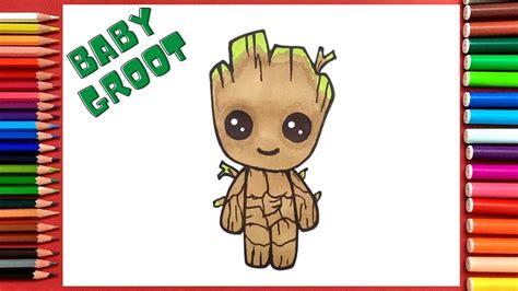 Image result for Step by Step Drawing Baby Groot