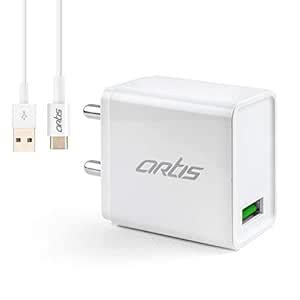 Artis UQC100 QC3.0 Quick Wall Charger Adapter/BIS Certified/Indian Plug ...