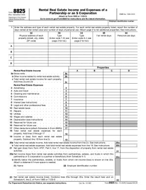 2025 Form IRS 8825 - Blank Fillable Template | Fill Out, Print ...