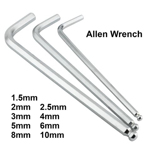 Professional Allen Wrench 1.5mm 2mm 2.5mm 3mm 4mm 5mm 6mm 8mm 10mm is ...