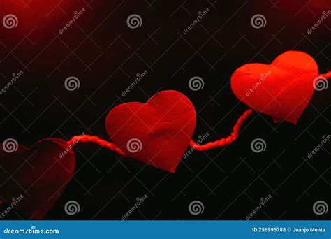 Paper Hearts on Black Background Stock Photo - Image of love, greeting ...