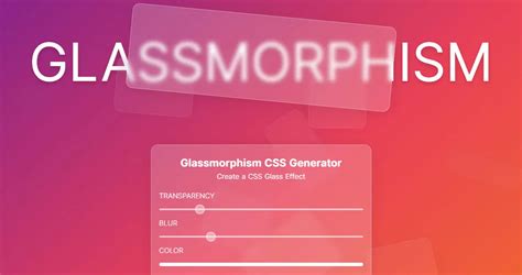 Image result for HTML/CSS Glass Effect Div