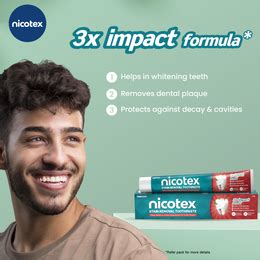 Nicotex Stain Removal Toothpaste - 100g