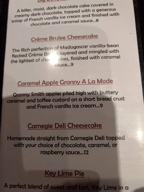 Menu at The Boundary House Restaurant, Calabash