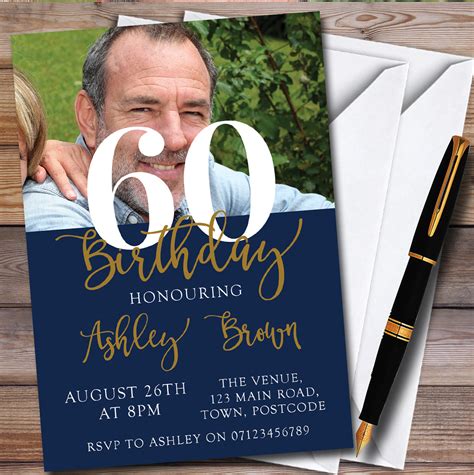 Red 60th Birthday Invitations