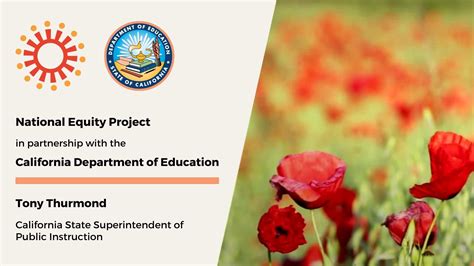 California Department of Education — National Equity Project
