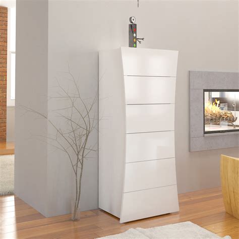Mobile chest of drawers in sustainable wood, Italian design