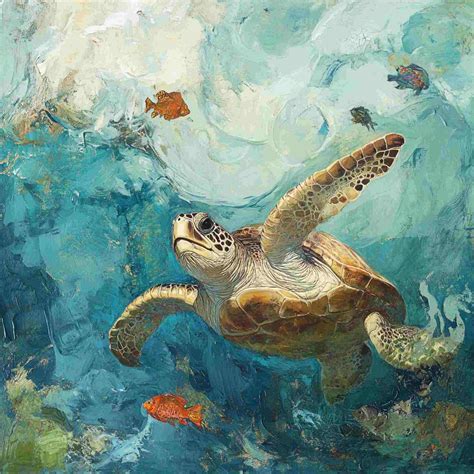 Watercolor Sea Turtle Art Free Stock Photo - Public Domain Pictures