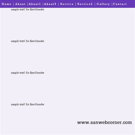 Image result for Sticky Header CSS