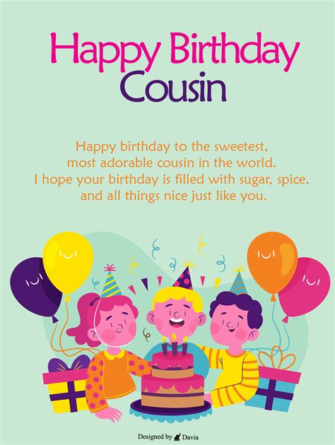 What To Say On Your Cousins Birthday at Christian Sturgill blog