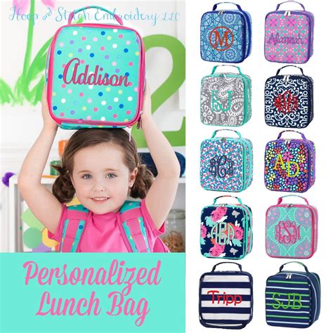 Personalized Lunch Bag Viv & Lou® Lunch Bag Monogram Lunch - Etsy