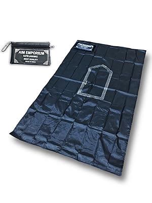 Buy Aim Emporim Prayer Mat/Safari Janamaz/Prayer Rugs (Black) Online at ...