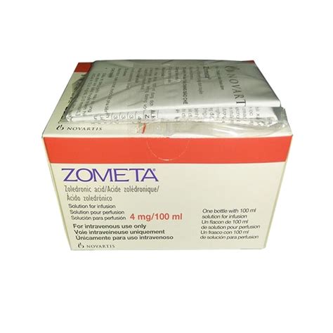 Dung dịch đậm đặc pha truyền Zometa 4 mg/100 ml
