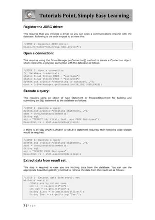 JDBC Driver Tutorial 的图像结果