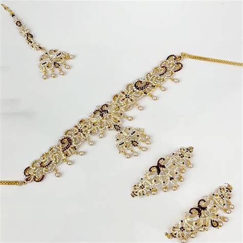 Silver Plated Indian Wedding Bridal Jewellery Set – Jewel Palace