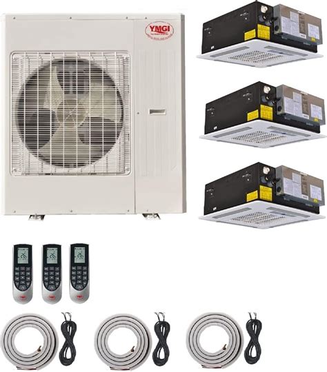 YMGI Tri Zone - 54000 BTU (18K +18K+18K) Ceiling Mounted Ductless Mini ...