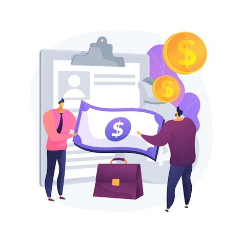 Money lending abstract concept vector illustration. small money lenders ...