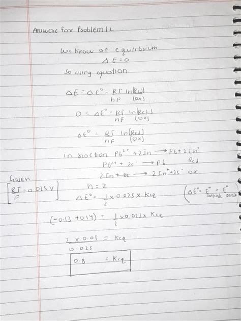 Image result for Cell Potential Problems