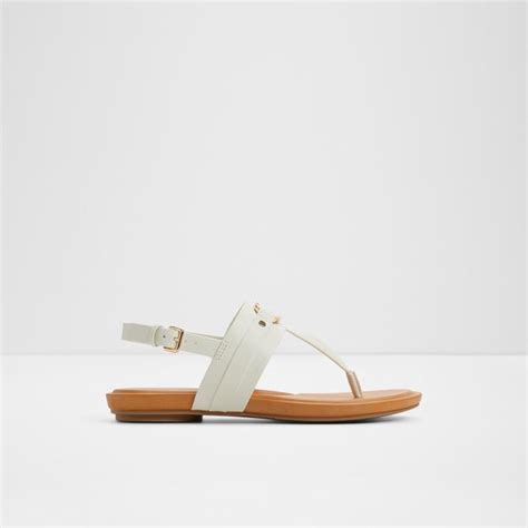 Taylen Women's White Flat Sandals | Aldo Shoes