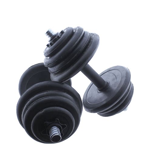 Set de mancuernas ajustables con discos de goma | De 10 a 20 kg.