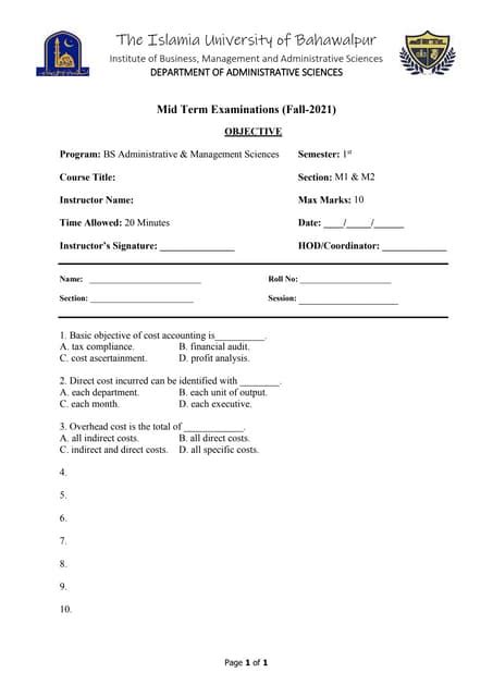 Image result for Objective Question Paper